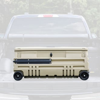 DU-HA® - Desert Tan Manual Latch Squad Box without Slide Bracket