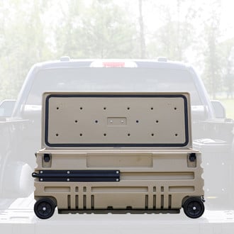 DU-HA® - Desert Tan Internal Latch Squad Box without Slide Bracket