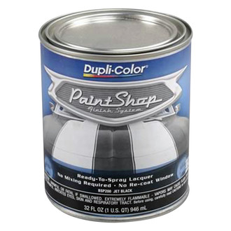 Dupli-Color® - Paint Shop™ 1 qt Jet Black Spray-On Automotive Lacquer Finish