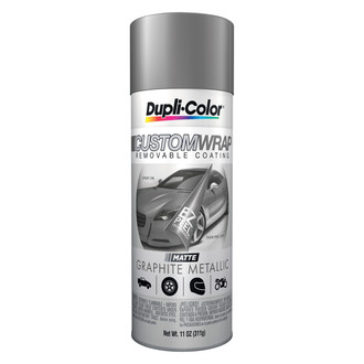 Dupli-Color® - 11 fl. oz. Matte Carbon Black Custom Wrap Aerosol Removable Coating
