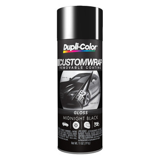 Dupli-Color® - 11 fl. oz. Gloss Midnight Black Custom Wrap Aerosol Removable Coating
