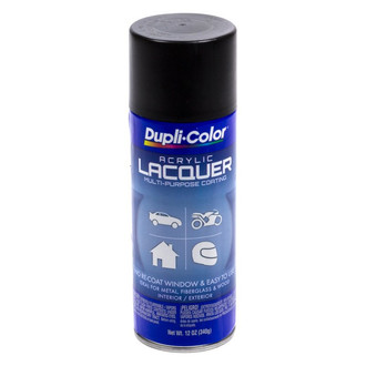 Dupli-Color® - 12 fl. oz. Semi Gloss Black Aerosol Acrylic Lacquer