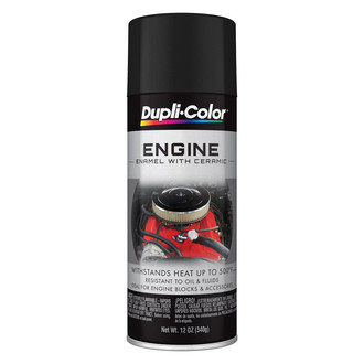 Dupli-Color® DE1654 - 11 fl. oz. Flat Black Ceramic Resin Aerosol Engine Enamel
