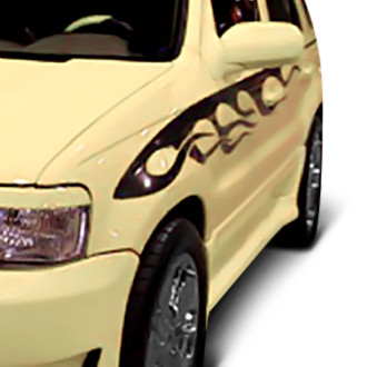 Duraflex® - Poison Style Fiberglass Side Skirt Rocker Panels (Unpainted)