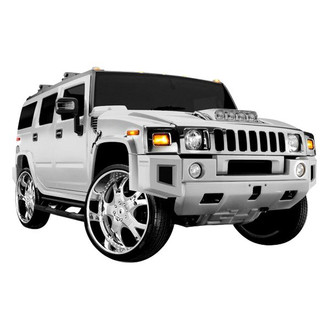 Duraflex® - BR-N Style Fiberglass Front Add On Bumper Extensions (Unpainted)