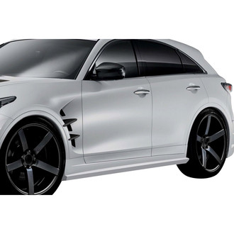 Duraflex® - CT-R Style Fiberglass Side Skirt Rocker Panels (Unpainted)