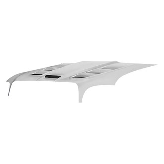 Duraflex® - Viper Style Fiberglass Hood (Unpainted)
