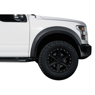 Duraflex® - Raptor Look Style Fiberglass Front and Rear Fender Flares (Unpainted)