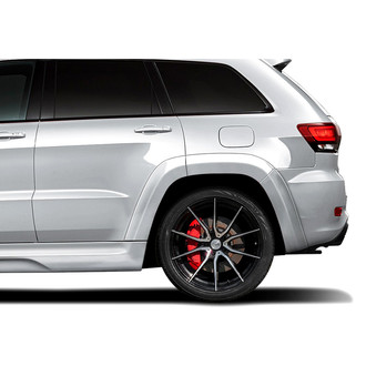 Duraflex® - Power Style Fiberglass Rear Fender Flares (Unpainted)