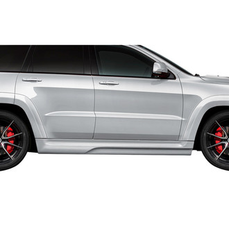 Duraflex® - Power Style Fiberglass Side Skirts (Unpainted)
