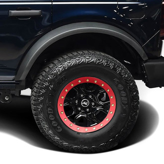 Duraflex® - Bigfoot Style 2 Pieces Fiberglass Rear Fender Flares (Unpainted)