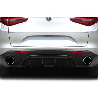 Duraflex® - Silkstreak Style Fiberglass Rear Diffuser (Unpainted)