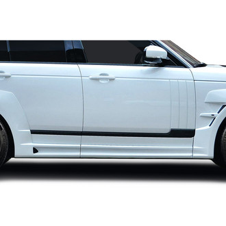 Duraflex® - Atom Sport Style Fiberglass Side Skirt Rocker Panels (Unpainted)
