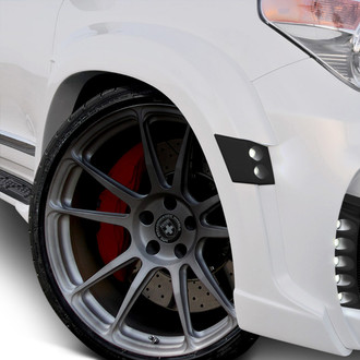 Duraflex® - Eros Version 1 Style Wide Body Fiberglass Front Fender Flares (Unpainted)