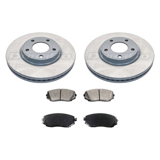 DuraGo® - Plain Front Brake Kit with Ceramic Pads