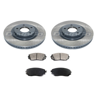 DuraGo® - Plain Front Brake Kit with Ceramic Pads