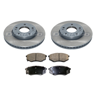 DuraGo® - Plain Front Brake Kit with Ceramic Pads