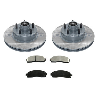 DuraGo® - Plain Front Brake Kit with Ceramic Pads