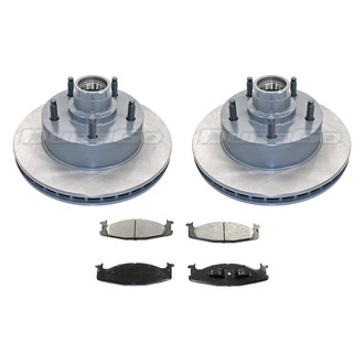 DuraGo® - Plain Front Brake Kit with Ceramic Pads