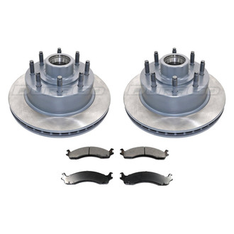 DuraGo® - Plain Front Brake Kit with Ceramic Pads