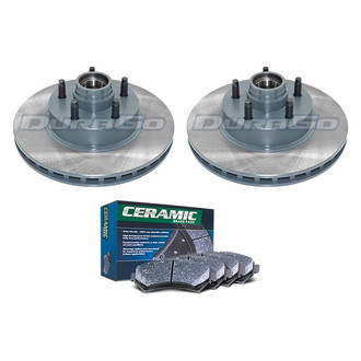 DuraGo® - Plain Front Brake Kit with Ceramic Pads