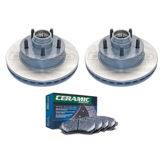 DuraGo® - Plain Front Brake Kit with Ceramic Pads