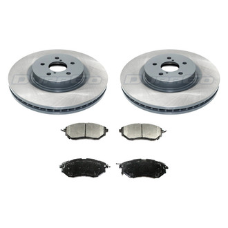 DuraGo® - Plain Front Brake Kit with Ceramic Pads