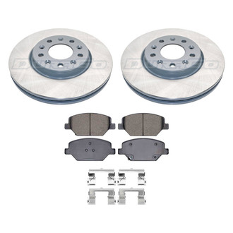 DuraGo® - Plain Front Brake Kit with Ceramic Pads