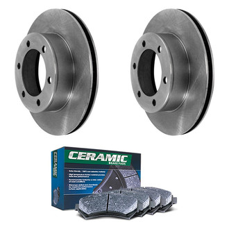 DuraGo® - Plain Front Brake Kit with Ceramic Pads