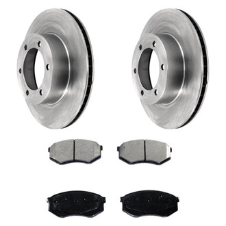 DuraGo® - Plain Front Brake Kit with Ceramic Pads