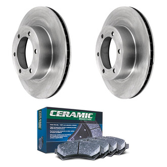 DuraGo® - Plain Front Brake Kit with Ceramic Pads
