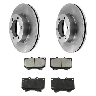 DuraGo® - Plain Front Brake Kit with Ceramic Pads