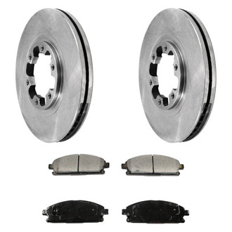 DuraGo® - Plain Front Brake Kit with Ceramic Pads