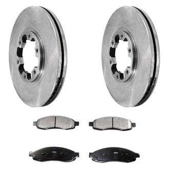 DuraGo® - Plain Front Brake Kit with Ceramic Pads