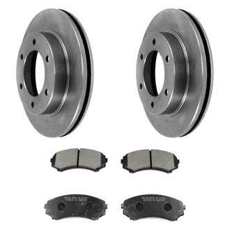 DuraGo® - Plain Front Brake Kit with Ceramic Pads