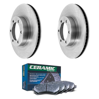 DuraGo® - Plain Front Brake Kit with Ceramic Pads