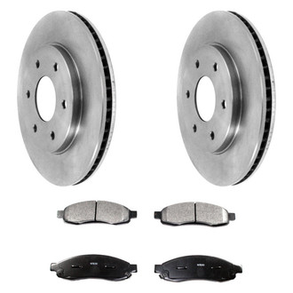 DuraGo® - Plain Front Brake Kit with Ceramic Pads