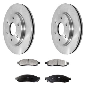 DuraGo® - Plain Front Brake Kit with Ceramic Pads