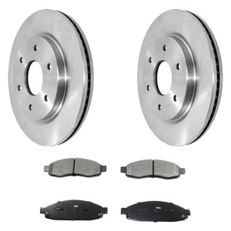 DuraGo® - Plain Front Brake Kit with Ceramic Pads