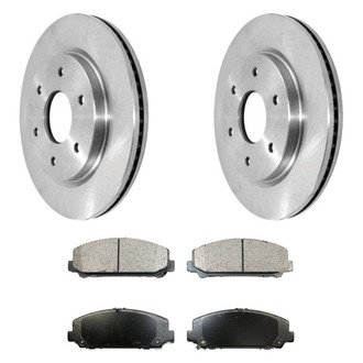 DuraGo® - Plain Front Brake Kit with Ceramic Pads