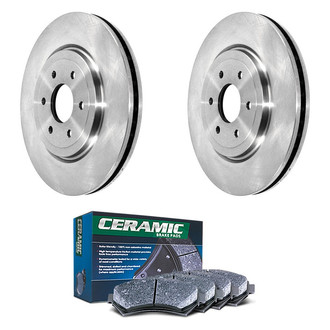 DuraGo® - Plain Front Brake Kit with Ceramic Pads