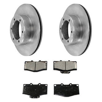 DuraGo® - Plain Front Brake Kit with Ceramic Pads