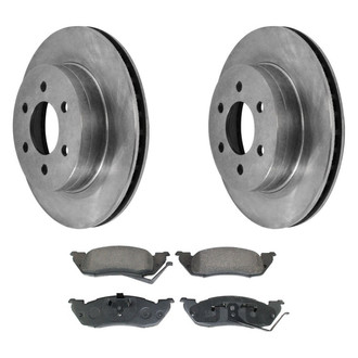DuraGo® - Plain Front Brake Kit with Ceramic Pads