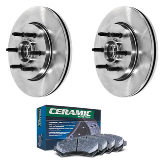 DuraGo® - Plain Front Brake Kit with Ceramic Pads