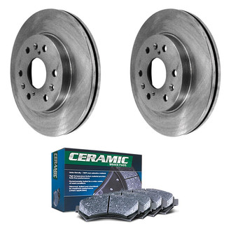 DuraGo® - Plain Front Brake Kit with Ceramic Pads