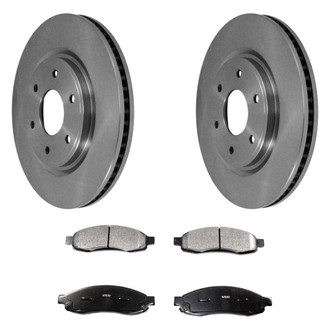 DuraGo® - Plain Front Brake Kit with Ceramic Pads