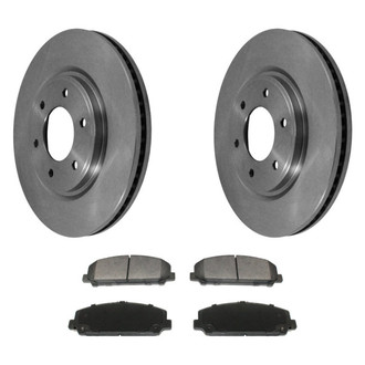 DuraGo® - Plain Front Brake Kit with Ceramic Pads