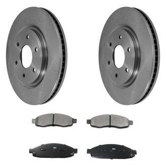 DuraGo® - Plain Front Brake Kit with Ceramic Pads