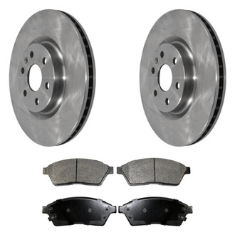 DuraGo® - Plain Front Brake Kit with Ceramic Pads