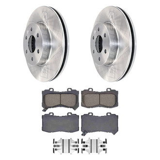 DuraGo® - Plain Front Brake Kit with Ceramic Pads